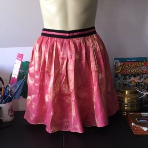 ✅SOLD Golden pink holographic skirt
